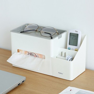 網紅大號女寢室桌面水乳化妝品收納盒客廳雜物抹手紙巾遙控器收納