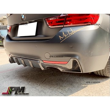 BMW F32 M SPORT 保桿 MP款 碳纖維 四出 後下巴 CARBON