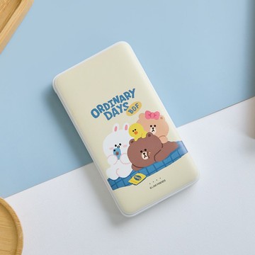 LINE FRIENDS經典-休閒日常雙線快充10000mAh行動電源