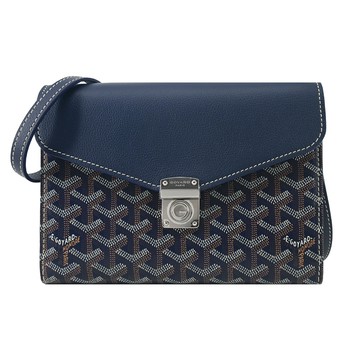 GOYARD CHYPRE 翻蓋信封斜背包-海軍藍