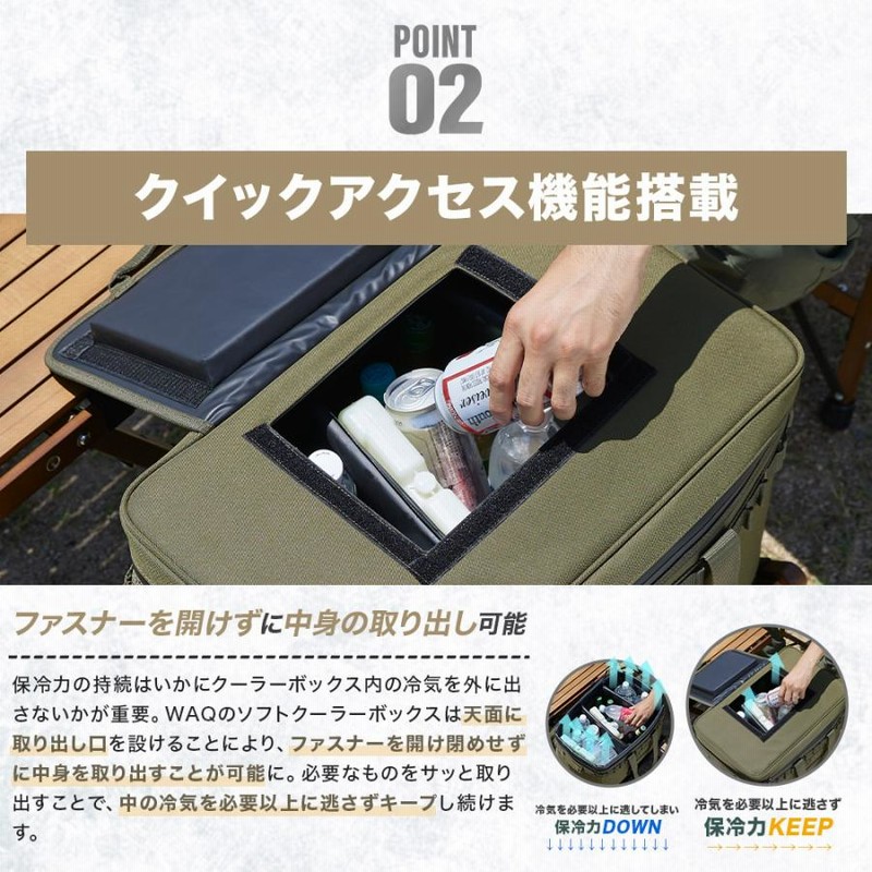 WAQ SOFT COOLER BOX (M) 42L ソフトクーラーボックス 42L