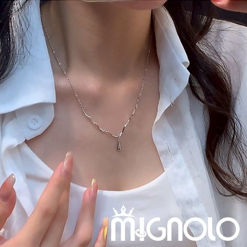 MIGNOLO💫水滴波浪項鏈 毛衣 甜酷 百搭 項鍊 項鍊女 春夏 女生項鍊 嘻哈 飾品 百搭款式