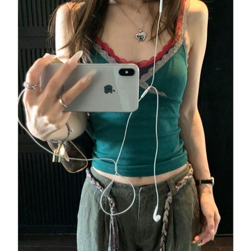 超殺下殺價格💸撞色拼接背心女2026別緻無袖外穿上SK9H