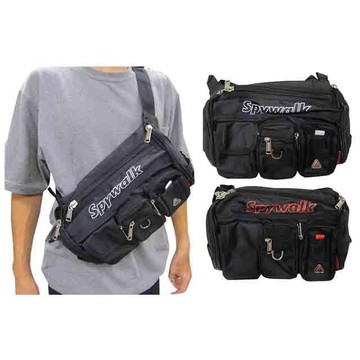 臀包大容量主袋+外袋共八層屁股包腰包胸前包防水尼龍布可肩背斜側背