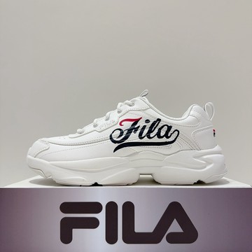 FILA RAYTONA 女生 白色 舒適 皮革 運動 老爹鞋 休閒鞋 4-C614Z-125
