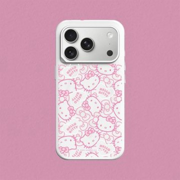 犀牛盾 iPhone 15/16/17系列 SolidX MagSafe兼容 強化吸震緩衝防摔磁吸手機殼/Hello Kitty-粉紅愛心