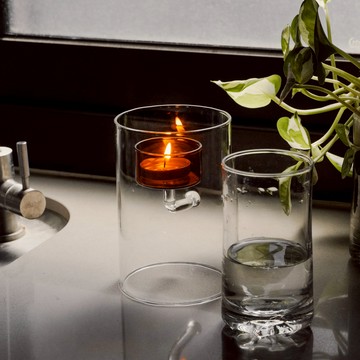 #新年開運🌲本月新品【UD LAB】歐式防風圓筒玻璃燭台(含蠟燭） 三款售