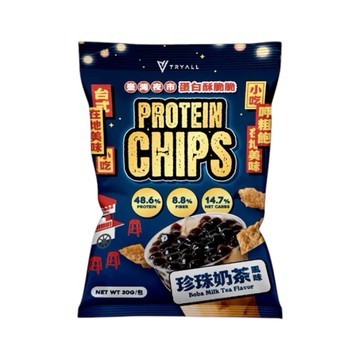 (預購) TRYALL 台灣第一高蛋白品牌 蛋白酥脆脆-珍珠奶茶風味 30g (TRY024)