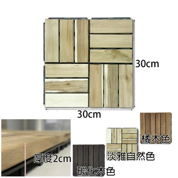 沛大建材 實木拼接地板戶外木質地板卡扣地板碳化木橘木陽台浴室diy 園藝庭園造景裝飾園藝 B65 台灣樂天市場 Line購物