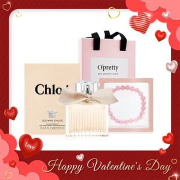 Chloe Les Mini Chloe 小小同名粉晶桃花限量香水禮盒【小小同名淡香精20ml+粉晶手鍊】-送禮首選