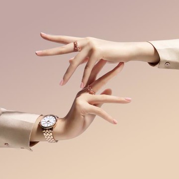 天王表恒雋系列商務通勤自動機械女表生日禮物