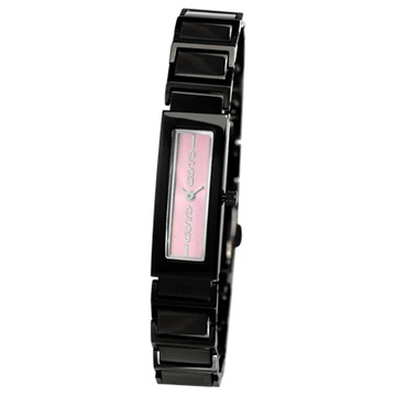 GOTO 柔美風格時尚腕錶-粉xIP黑/13mm
