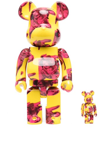 MEDICOM TOY - x Andy Warhol BE@RBRICK 100% and 400% figure set - unisex - PVC - One Size - Yellow