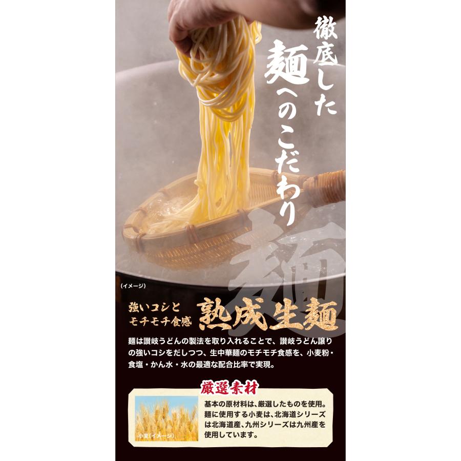 九州＆北海道の人気 ご当地 ラーメン 国産小麦を使用したモチモチ熟成生麺6食入り※〜からご選択ください。