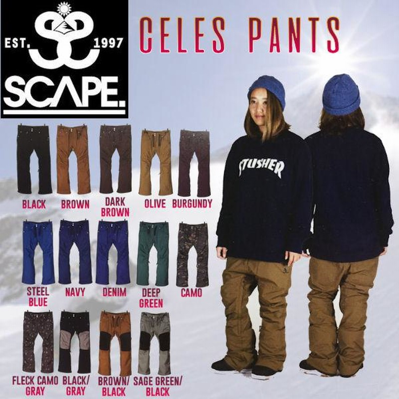 SCAPE CELES PANTS Mサイズスノーボードウェアー