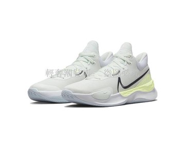 Nike Renew Elevate 3 圓頭系帶 低幫 籃球鞋 男款 微綠籃球鞋Nike Renew E