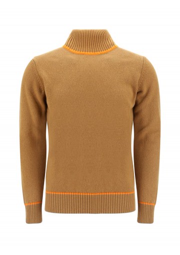 Jurta Cashmere - Turtleneck Sweater - Mens - Brown
