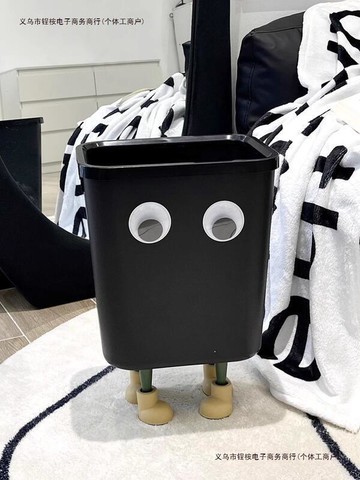 大眼睛衛生間感臥室客廳落地擺件垃圾桶高顏值藝術裝