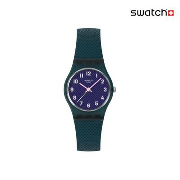 Swatch TEAL WEAVE 經典手錶/女錶/瑞士製造 LL127 (25mm)