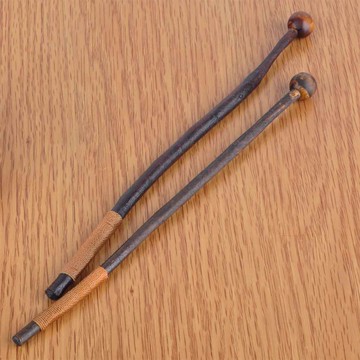 萊珍斯18cm原木楠木樹枝創意藝術攪棒長款日式麻繩簡約風格攪拌棒