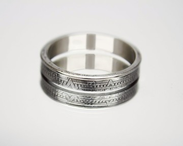 墨西哥硬幣戒指 1 比索 1992-2020 墨西哥硬幣戒指男士硬幣戒指