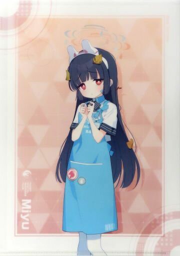 霞?MIYU A4原創透明文件夾藍色存檔-Blue Archive-×LAWSON對象商品購入特典