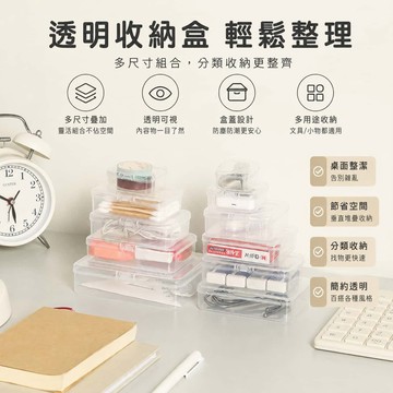 透明收納盒 收納盒 塑料飾品盒 置物盒 首飾盒 萬用收納盒 飾品收納盒 透明方盒 卡片盒 透明配件盒 迷你收納盒