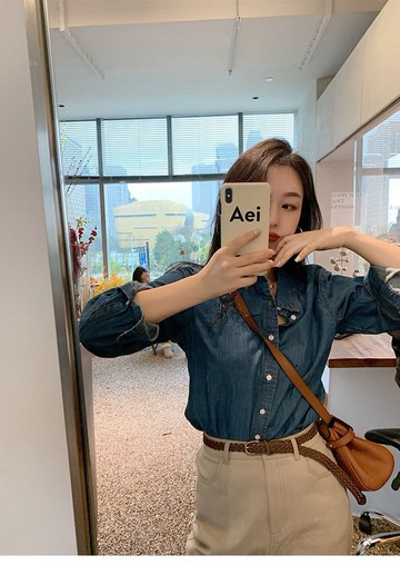 長袖褲裝港風復古活潑減齡網紅炸街休閒時尚襯衫褲子兩件女春鹽系