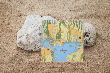 你好 打擾了丨小琉球插畫明信片