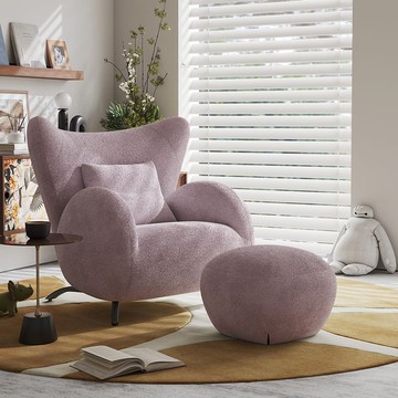 免運 懶人沙發椅單人客廳家用陽臺臥室意式極簡休閑椅現代北歐輕奢異形114M