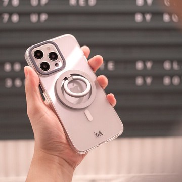 ESSENTIALS | iPhone 專用小型磁環把手支架 - 銀色