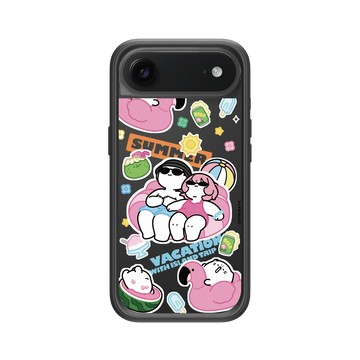 iPhone Air Mod NX -邊框背蓋組合 (相機按鈕) 黑 - 於是日常了 - 於是日常了－夏日海島旅行