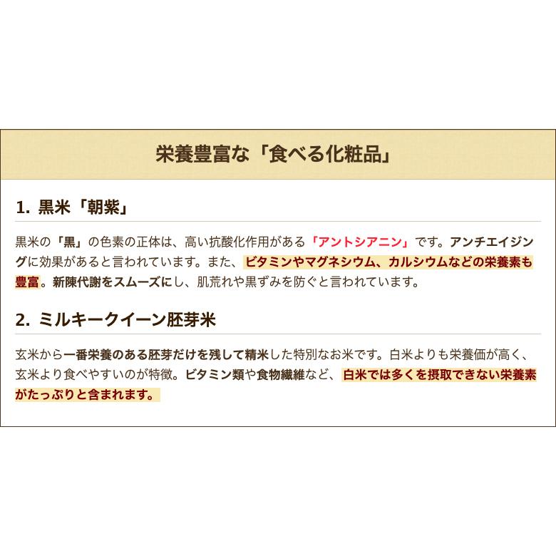 黒米入りミルキークイーン胚芽米 450g×5袋 佐藤農産有機センター 送料無料