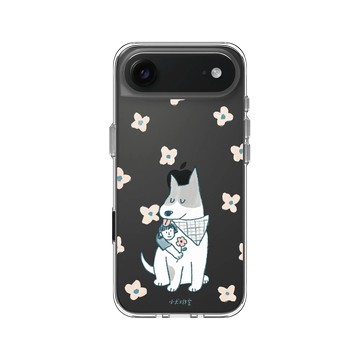 iPhone Air Clear Case（相機按鈕） 透明 - 小犬工作室 The little K9s - I'm with you（狗款）