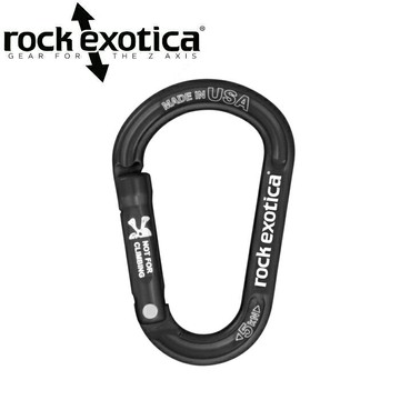 Rock Exotica rockX 輔助小鉤環/D型無鎖鉤環/小型環/工具連接扣/配件鉤環/ 強度5KN 黑 C7 NL