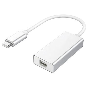 UniSync Type-C公 USB3.1轉Mini DisplayPort母影音轉接器 銀色 15CM  C302XSE01PMDP  1個