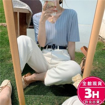 【梨卡】隔日到貨 女裝 T恤 短袖 衣服 上衣 多巴胺穿搭 素T 女生衣服 上衣女 韓版上衣 BR1441【現貨24H】