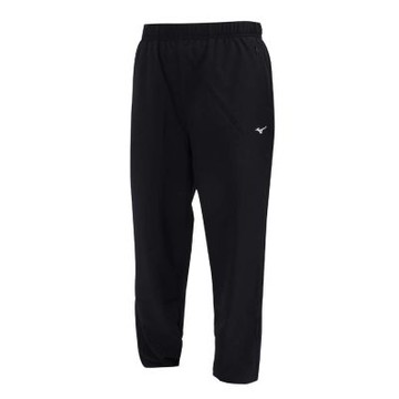 MIZUNO 女平織運動長褲-九分褲 慢跑 訓練 美津濃 32TDC75109 黑白