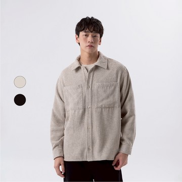 50% Fifty Percent｜紋理雪尼爾外搭式襯衫【期間限定】｜02532131001