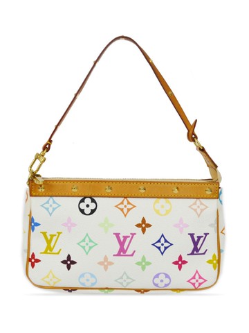 Louis Vuitton Pre-Owned - 2003 Pochette Accessoires handbag - women - PVC - One Size - White