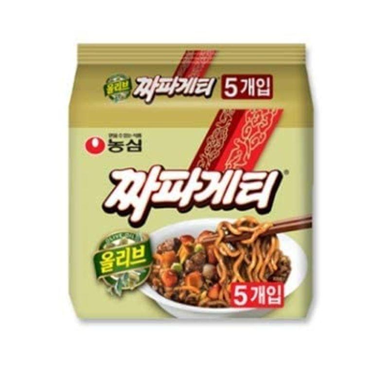韓チャパゲティ 5袋 韓国ラーメン 韓国風ジャージャー麺