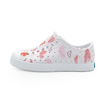 Native JEFFERSON 奶油頭 洞洞鞋 小童鞋 粉彩心心 S1805 (13111501-9266)