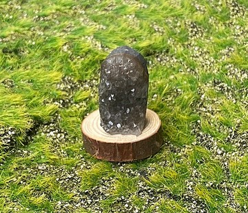 天然能量煙灰紫彩晶鎮 消磁淨化 守護  智慧提升 辦公室 風水擺件