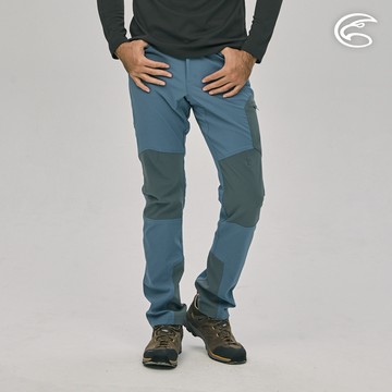 ADISI 男四面彈撥水耐磨修身拼接長褲AP1991037 (S-2XL) 灰石藍/風暴灰｜城市綠洲