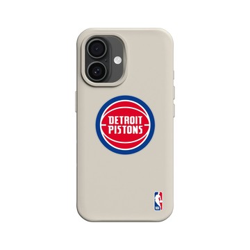 iPhone 16 SolidX 貝殼灰 - NBA - Logo-底特律活塞 Detroit Pistons