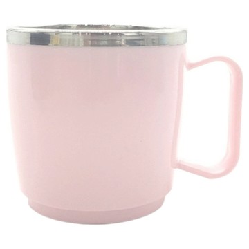 LiLFANT 不鏽鋼單耳水杯  粉色  210ml  1個