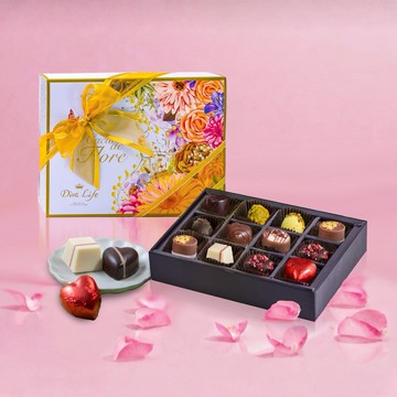浪漫七夕巧克力【Diva Life】比利時夾心巧克力12入經典禮盒 |告白送禮、七夕送禮、快速出貨