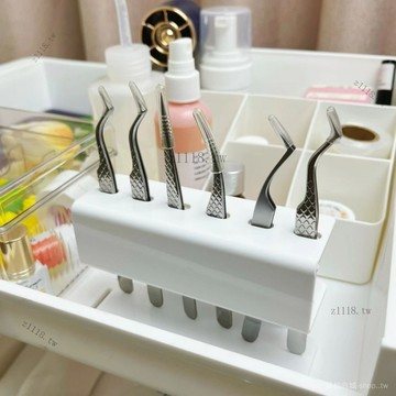 🎇可開發票✨美睫鑷子剪刀夾子工具收納架6孔設計亞剋力材質嫁接睫毛收納專用#免運