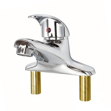 台製 4吋雙孔面盆龍頭 全鋼材質 日本陶瓷閥芯  16 x 14 x 12cm  1個