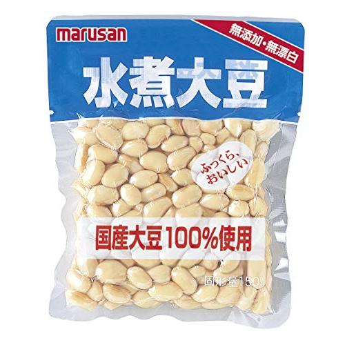 マルサン 国産水煮大豆 150g×10個
